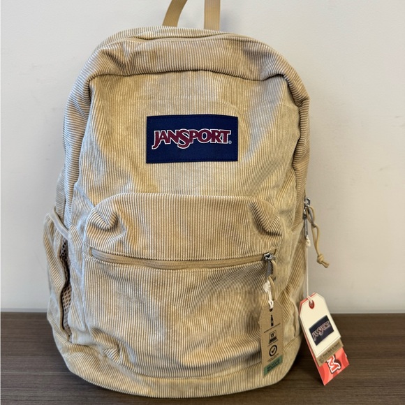 Jansport - Tan Corduroy Kids Backpack - Picture 1 of 4